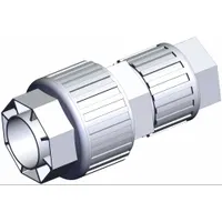 SMC High Purity Tube Fitting: 1 1/4 in OD x 1 in OD Size, Compression x Compression, PFA (MPN LQ3U7A-R1)