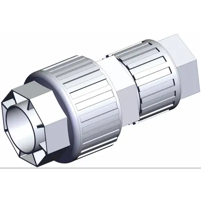 SMC LQ3U7A-R1 PFA Compression Tube Fitting, 1 1/4 in OD x 1 in OD - PFA Compression Tube Fittings