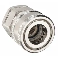 SNAP-TITE Hydraulic Quick Connect Hose Coupling: 1/2 in, 316 Stainless Steel, 53 lpm Max. Flow Rate (MPN SPHC8-8F)