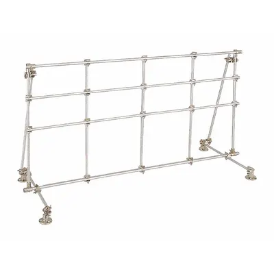 OHAUS Aluminum Lab Frame: Aluminum, 1 in Rod Dia, 18 in Overall Lg, 4 ft Overall Wd - Lab Frames