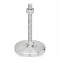 JW WINCO Male-End Leveling Mount: Swiveling Stud, 3/8"-16 Thread Size, 3.15 in, 2,473 lbf Capacity (MPN 21-80-3/8X16-100-D1-SK)