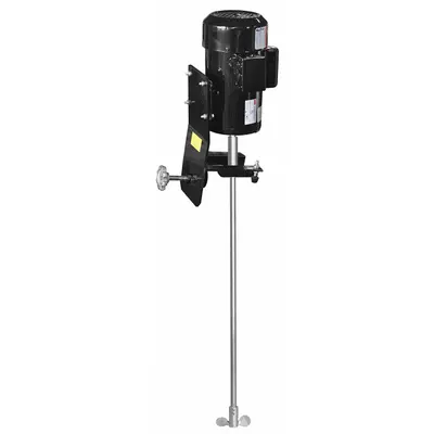 Dayton Drum Mixer: 115/230V AC, 32 in Shaft, Side, Clamp, TEFC, Single-Phase Phase - Electric Propeller Mixers