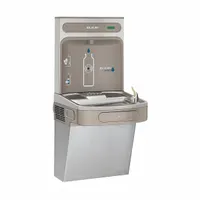 ELKAY Drinking Fountain with Bottle Filler: On-Wall, 8 gph @ 50°F, Stainless Steel, Silver (MPN EZS8WSSK)