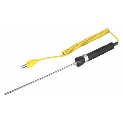 REED INSTRUMENTS Type K Thermocouple Bead Probe, 6.1 in, -58 to 1652°F - Thermocouples for Gas Applications