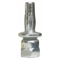 This rod hanger is designed for suspending threaded rod from steel structures in mechanical, electrical, and plumbing installations. It features an external hex drive for quick fastening into steel beams and is intended for vertical mounting. Made of zinc-plated steel, it is supplied in a 25-pack