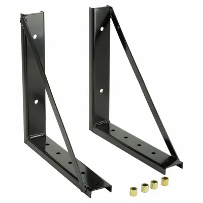 BUYERS PRODUCTS Toolbox Bracket: Mounting Bracket, Truck Boxes, 18 in Lg (In.), Steel, Black - Underbody Truck Box Mounting Brackets