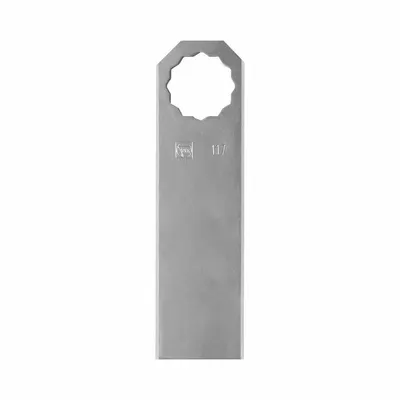 FEIN Oscillating Tool Blade: 1 3/16 in Blade Wd, 4 1/4 in Overall Lg, Straight Cutting - 12-Point Mounted Blades