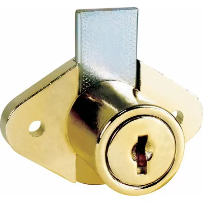 COMPX NATIONAL Deadbolt Lock: Keyed Alike, Vertical, Diamond, 1 27/64 in Body Ht - Deadbolt Cabinet & Drawer Locks