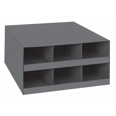 DURHAM MFG Welding Rod Rack: Standalone, 16 1/8 in x 18 in x 6 in, 6 Bays, Gray - Horizontal Pigeonhole Rod Storage Racks