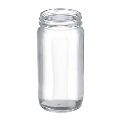 WHEATON Bottle: 250 mL - Clear Wide Mouth Round Glass Lab Bottles