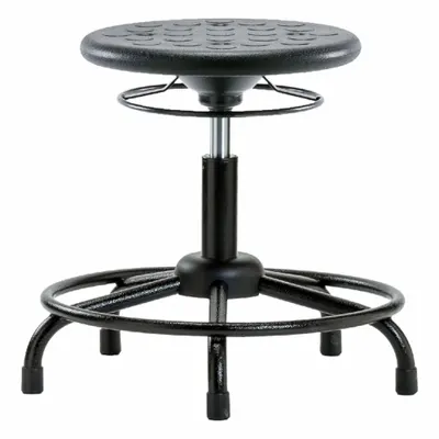 OEM Stool: Polyurethane, Ht Range 18 in to 23 in, 13 in Seat Wd, 13 in Seat Dp - Polyurethane Lab Stools
