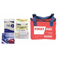 FIRST AID ONLY First Aid Kit and Housing: Industrial, 10 People Served, 77 Components, Fabric (MPN 54561)