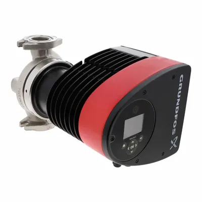 Grundfos Circulating Pump: 1/3 hp HP, 115V AC, Stainless Steel, Variable, 47 gpm - Intelligent Inline Circulator Pumps
