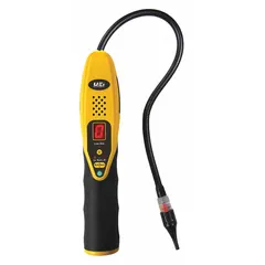 This heated diode sensor refrigerant leak detector offers 0.05 oz/yr sensitivity for locating small leaks. It is compatible with R-22 refrigerant and A2L refrigerants. Designed for use in HVAC systems to detect refrigerant leaks.