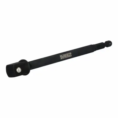 DEWALT Socket Adapter: 1/4 in Input Drive Size, 1/2 in Output Drive Size, Square - 1/4" Drive Impact Socket Adapters