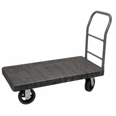 AKRO-MILS Platform Truck: 2,000 lb, 50 in L x 24 in W x 41 1/2 in H Overall Dim., Black/Gray (MPN V90182A1412). Key specifications — attr1345828: Gray; attr1345811: (2) Rigid; attr1345838: AKRO-MILS.