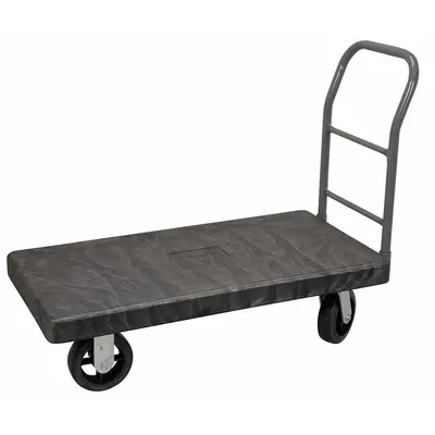 AKRO-MILS Platform Truck: 2,000 lb, 50 in L x 24 in W x 41 1/2 in H Overall Dim. - General Purpose Plastic-Deck Platform Trucks