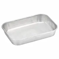 VOLLRATH Bake and Roast Pan: Bake and Roast Pan Pan, Aluminum, Uncoated, 3.9 qt Capacity, Solid (MPN 68076)
