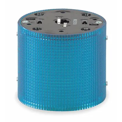 FEDERAL SIGNAL Tower Light Module: Flashing/Steady, 120V AC, Blue, 3 15/16 in Overall Dia - Multimode Light Modules