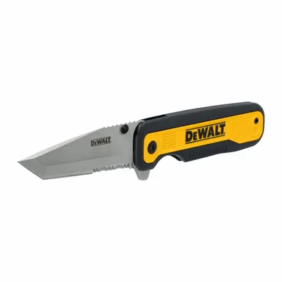 DEWALT Folding Knife: 3 1/4 in Blade Lg, 4 1/2 in Closed Lg, 7 3/4 in Overall Lg - Manually-Opening Folding Knives