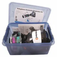 Full Face Respirator Kit: Silicone, Fixed, M Mask Size, Polyester Mesh, Cartridges Included, SR 200 (MPN H05-8621)