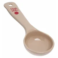 CARLISLE Measure Miser: 1.5 oz Capacity, Polycarbonate, Solid, Beige/Red, NSF Certified, 432206