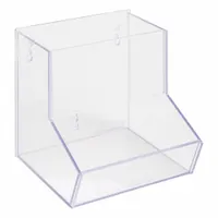 Lab Bulk Bin: 8 1/2 in Overall Wd, 8 3/8 in Overall Ht, 8 5/8 in Overall Lg, PETG, Clear, Wall (MPN BLKBN8-M)