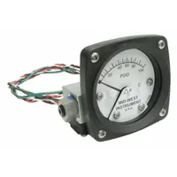 MIDWEST INSTRUMENT Differential Pressure Gauge & Switch: Back, 1/4 in NPT Female, 120, 2 1/2 in Dial (MPN 120AA-00-O-AA-100P)