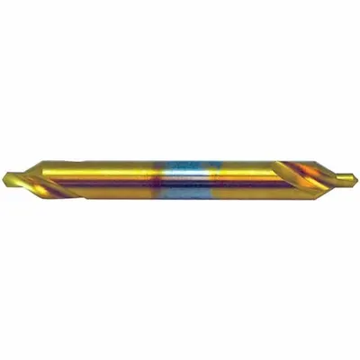 KEO Center Drill: Plain Type, #4, 90°, 5 in Overall Lg - Plain-Tip Center Drills
