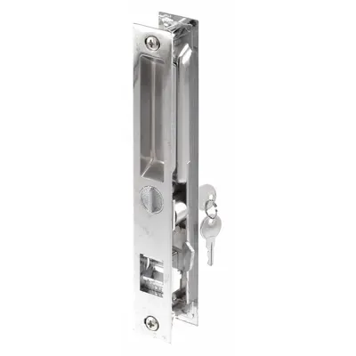 PRIME-LINE Sliding Door Lock: 1 in Lg, 7/8 in Wd - Recessed Handles for Sliding Doors