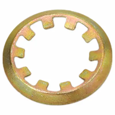 ROTOR CLIP Retaining Ring: Inch, External, Curved Rim Tooth-Locking, 0.015 in Thick - Self-Locking Rings
