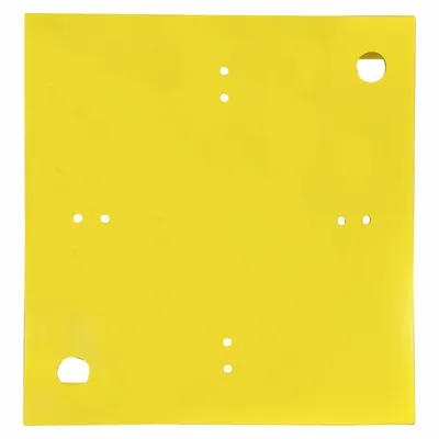 GARLOCK SAFETY SYSTEMS Guardrail: 26 in x 4 1/2 in, Permanent, Base Plate, RailGuard 200 - Bases for Guardrails