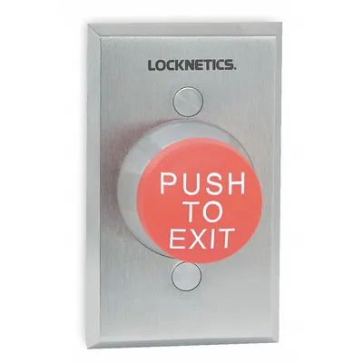SCHLAGE ELECTRONICS Exit Push Button: 4 1/2 in Ht, 1 5/8 in Dp, 1 3/4 in Wd, ADA Compliant - Push-to-Exit Buttons