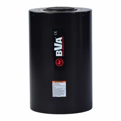 Single-acting lightweight hydraulic ram with 150 ton nominal capacity and 10 in nominal stroke length. Designed for lifting, pushing, and pressing applications requiring high force in a compact form factor. Suitable for heavy maintenance and industrial tasks.