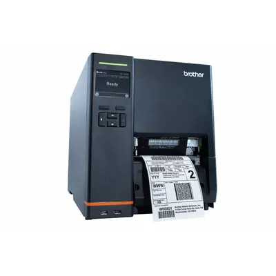 BROTHER Desktop Printer: Direct Thermal/Thermal Transfer, Titan 4620TN, 4.1 in Max. Print Wd - Up to 5,000 Labels per Day