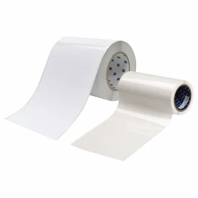 BRADY Label and Laminating Kit: Label and Laminating Kit, Polyester, White - Label Protection Overlaminates