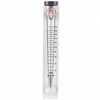 DWYER 1-10 Gpm Water, Flow Meter: Acrylic Flowmeter, Scale, Variable Area, Inline, Vertical, 120°F (MPN VFC-142)