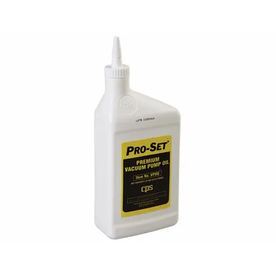 PRO-SET Vacuum Pump Oil: 1 qt, 216°C Flash Point (MPN VPOQ) - Air Compressor Oils