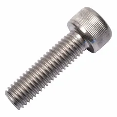 Metric standard socket head cap screw with M10x1.50 thread, 35 mm length, Grade 2 titanium, plain finish, 10 mm head height, and 8 mm drive size. Suitable for industrial fastening applications requiring corrosion resistance and high strength-to-weight ratio.