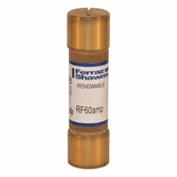 MERSEN Fuse: Class H, RF Series, Fast-Acting, 60 A, 250 V AC, Non-Indicating (MPN RF60)