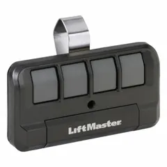 The LIFTMASTER 894LT is a portable radio transmitter designed for open-close operation of compatible garage door operators. It is suitable for both indoor and outdoor use and includes a visor clip for convenient mounting in a vehicle or other location.
