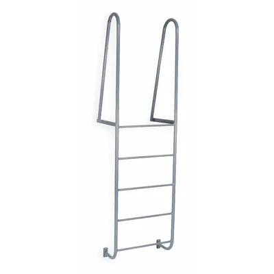 COTTERMAN Fixed Ladder: 8 ft Overall Ht, 27.5 in Overall Wd, Steel, 300 lb Load Capacity - Walk Through Fixed Ladders