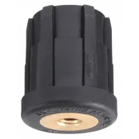 S & W Tube End Leveling Mount: Round, Nylon, 3/8"-16 Thread Size, 1,500 lb Capacity, 0.065 in (MPN TE1-1A)