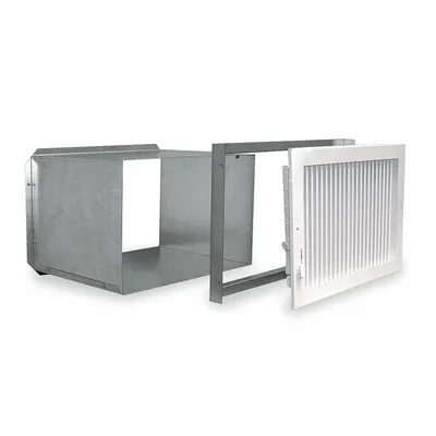 Dayton Duct Kit: Surface, For 2YV14, 9-3/4 in x 13-3/4 in, Fits 1.8/3.6 kW/2.4/4.8 kW kW - Mounting Brackets & Frames for Electric Wall & Ceiling Heaters