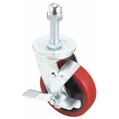 Caster kit for hydraulic fixed platform lifts, lift tables, and pallet positioners. Used to replace or upgrade casters on industrial material handling equipment, providing mobility and stability in warehouses, factories, and distribution centers.