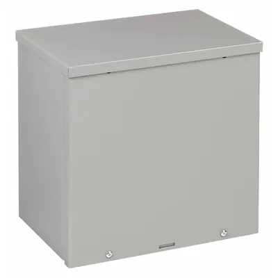 WIEGMANN Enclosure: Steel, 18 in x 15 in x 8 in, 3R, Solid Cover, Screw On - Steel Enclosures with Screw-On Covers