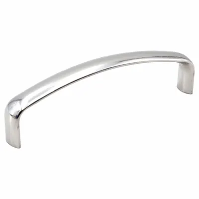 SUGATSUNE Pull Handle: Threaded Holes, Stainless Steel, Silver, #6-32 Screw Size - Standard Pull Handles