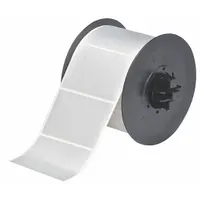 Pre-Cut Label Stock Roll: Tamper Indicating Footprint 'Checker Board' Pattern, 2 in x 3 in, 2 in (MPN B30-222-438)