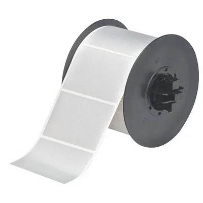 BRADY Pre-Cut Label Stock Roll: Tamper Indicating Footprint 'Checker Board' Pattern, 2 in x 3 in - Brady Checkerboard Footprint Tamper-Indicating Precut Label Rolls