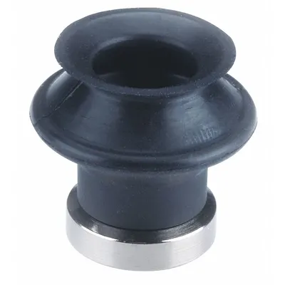 SMC Vacuum Pad: Bellows, w/o Adapter, 13 mm Pad Dia, Food Grade Silicone Rubber - Bellows Type Food-Safe Vacuum Pads